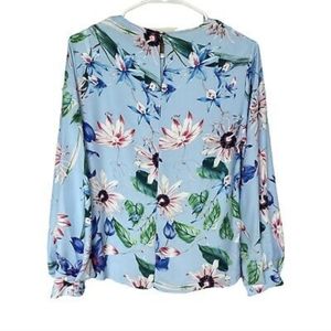 H & M long sleeve floweral blouse